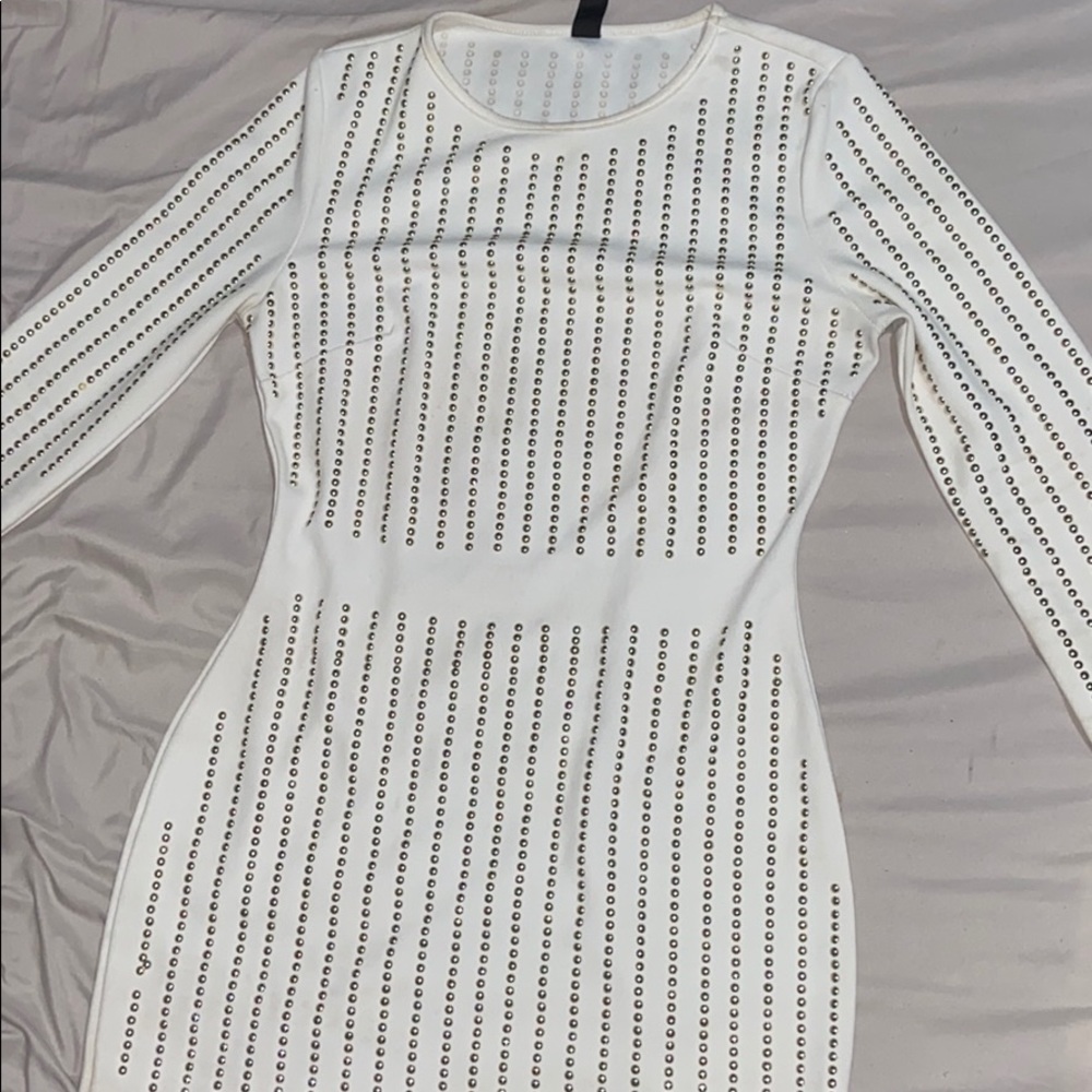 White Dress with rhinestones
